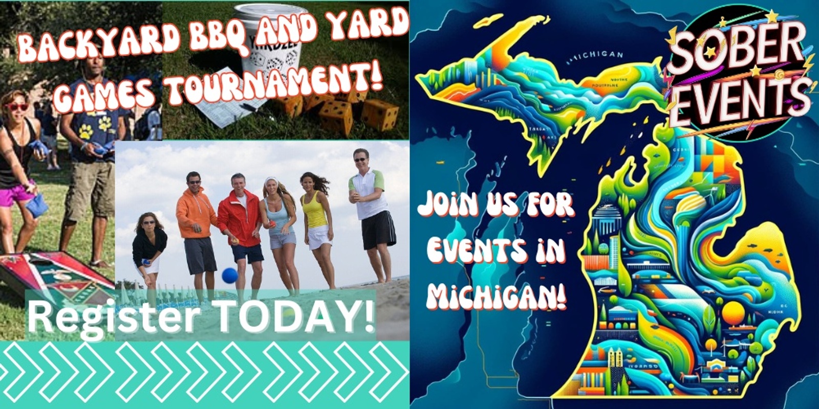 Banner image for Sober Not Boring Backyard BBQ and Yard Games Tournament