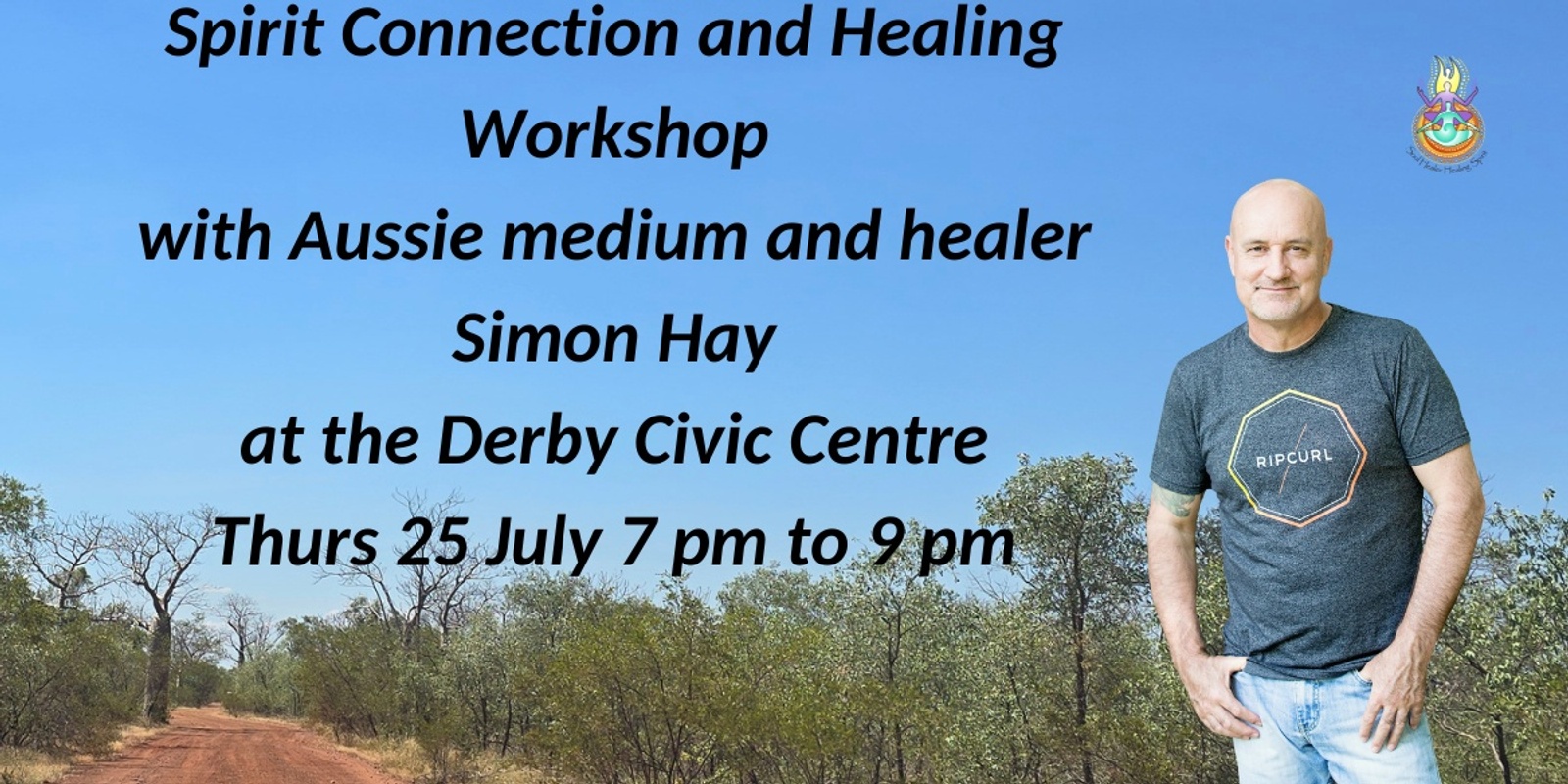 Banner image for Spirit connection and healing workshop with Aussie medium and healer, Simon Hay