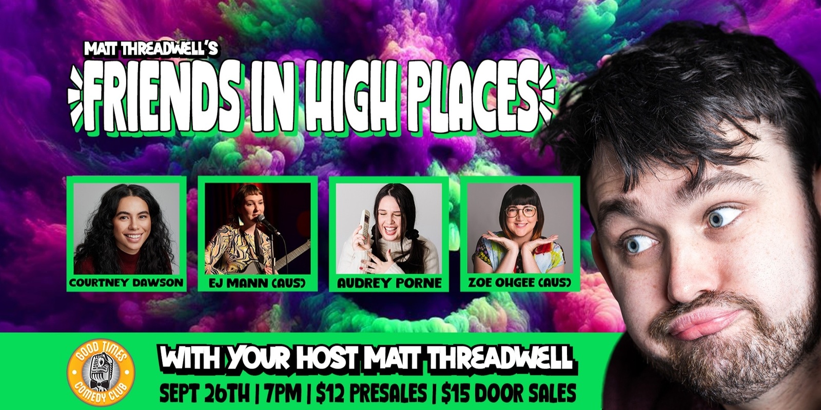 Banner image for Friends in High Places - Hosted by Matt Threadwell