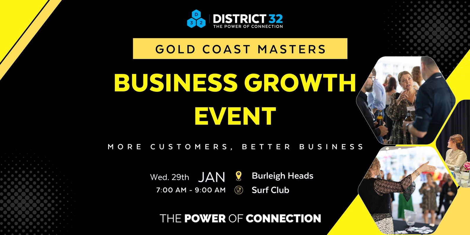 Banner image for District32 Business Networking Gold Coast – Masters-Wed 29 Jan