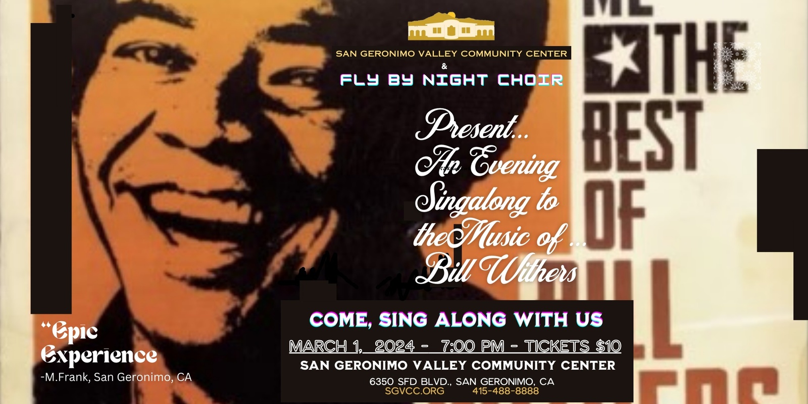 Banner image for Fly By Night Choir sings Bill Withers 