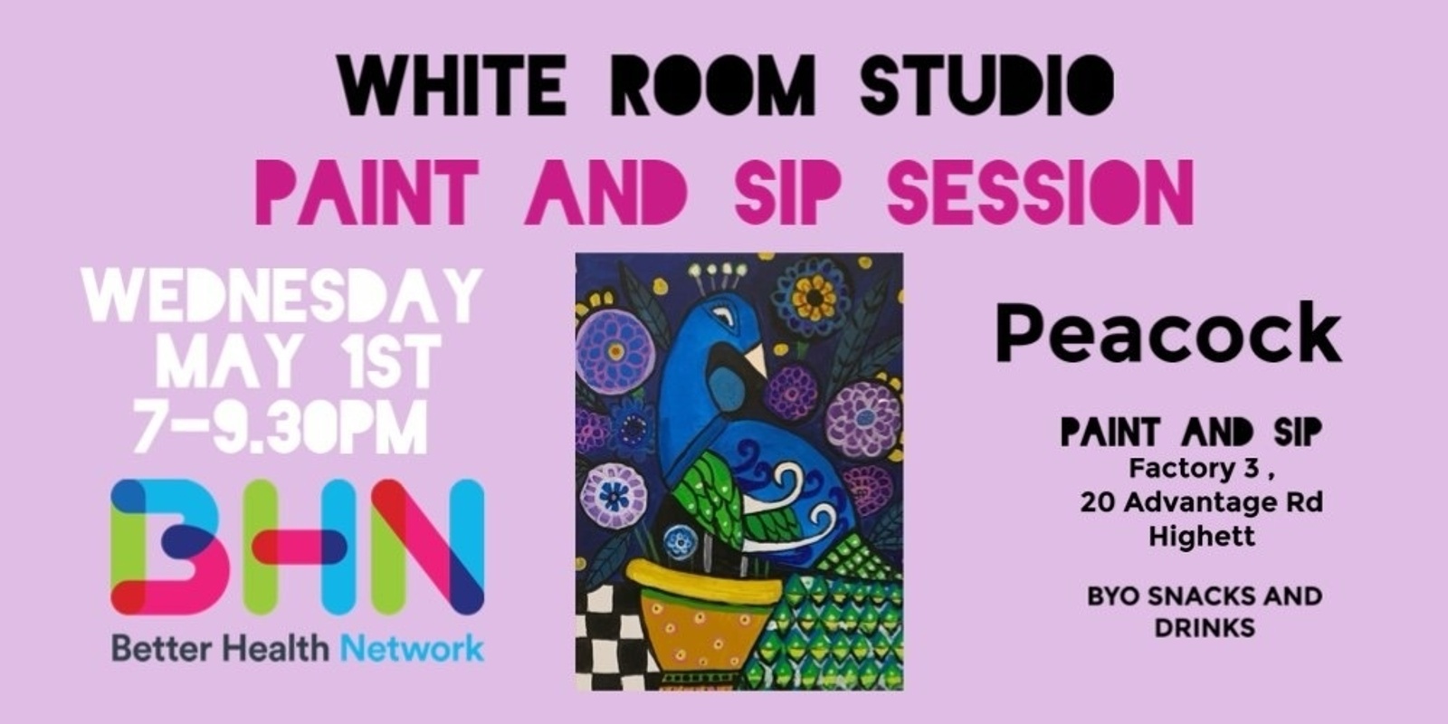 Banner image for ART EVENING SESSION MAY - White Room Studio Highett