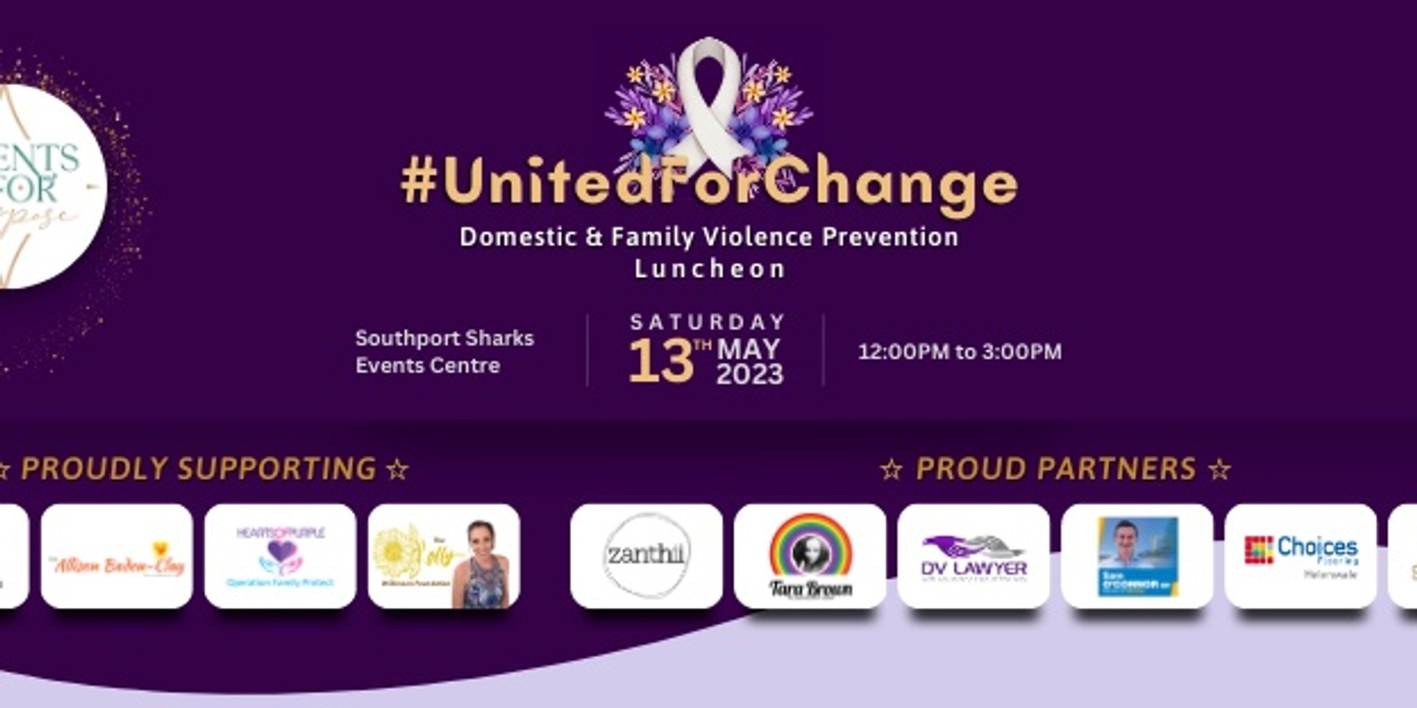 Banner image for #UnitedForChange - Domestic & Family Violence Prevention Luncheon