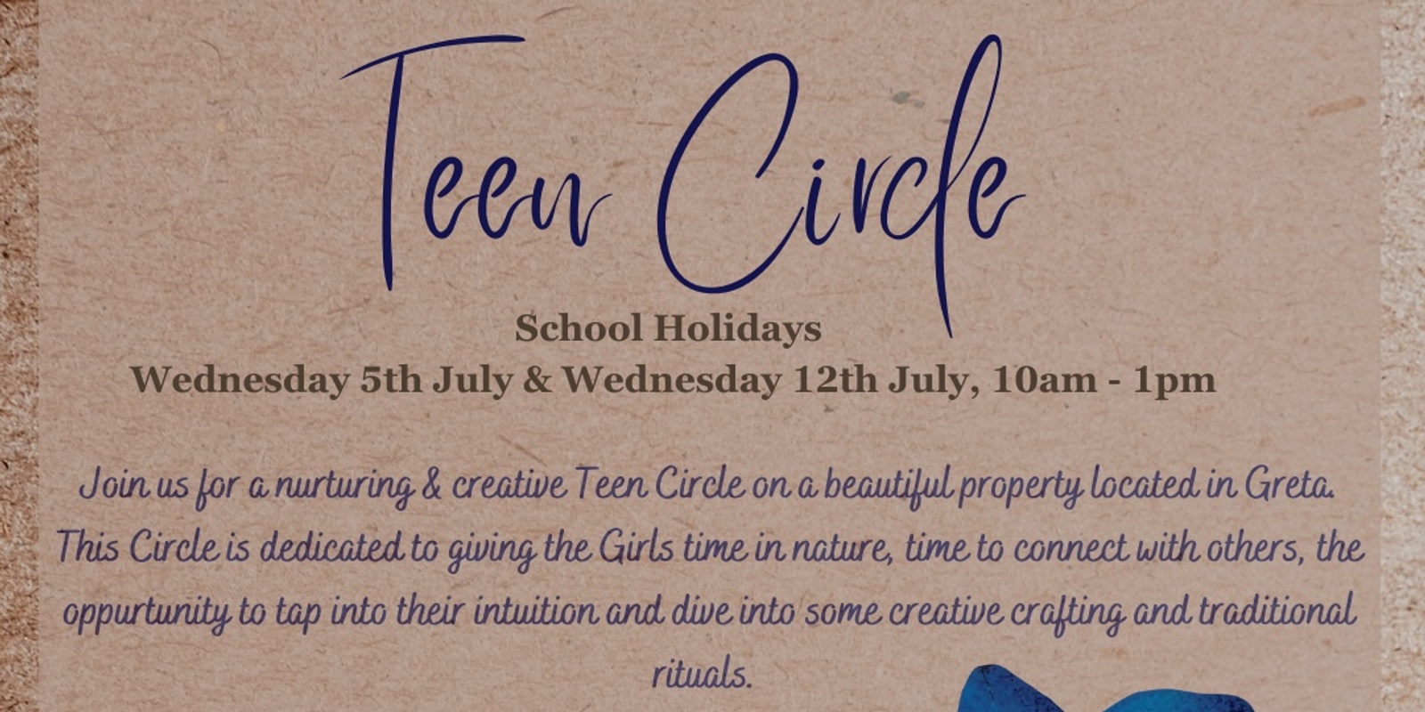 Teen Circle Winter Holidays Wed 5th July