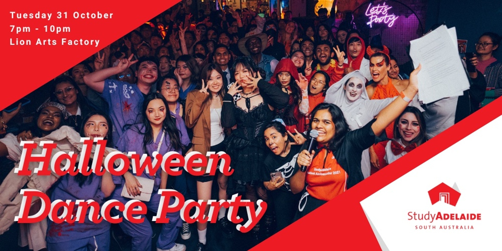 Banner image for StudyAdelaide Halloween Dance Party!