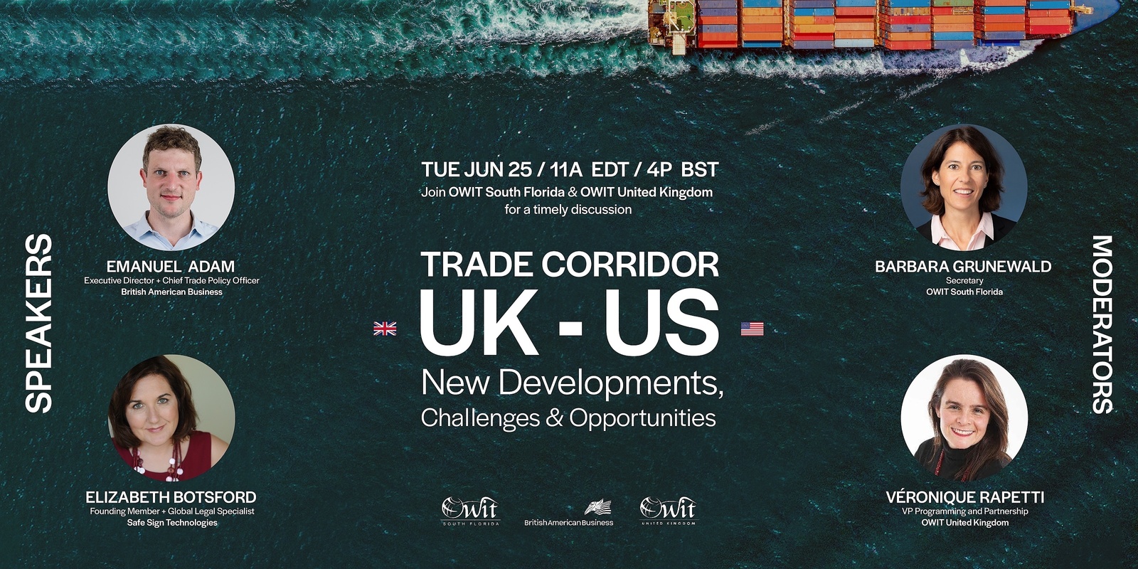 Banner image for UK - US Trade Corridor: New Developments, Challenges & Opportunities