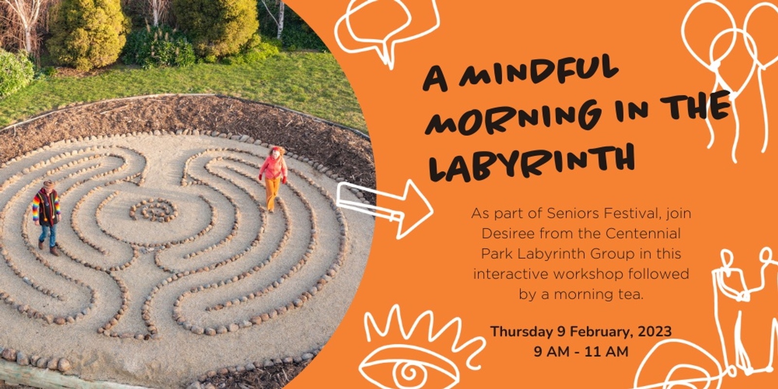 Banner image for Labyrinth Workshop & Morning Tea - Seniors Festival 2023