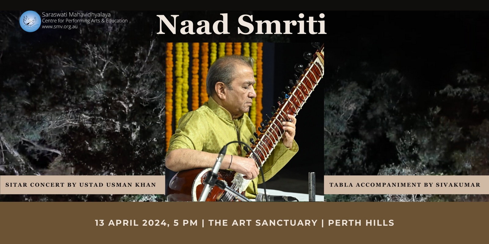 Banner image for Naad Smriti | Ustad Usman Khan - Sitar Concert