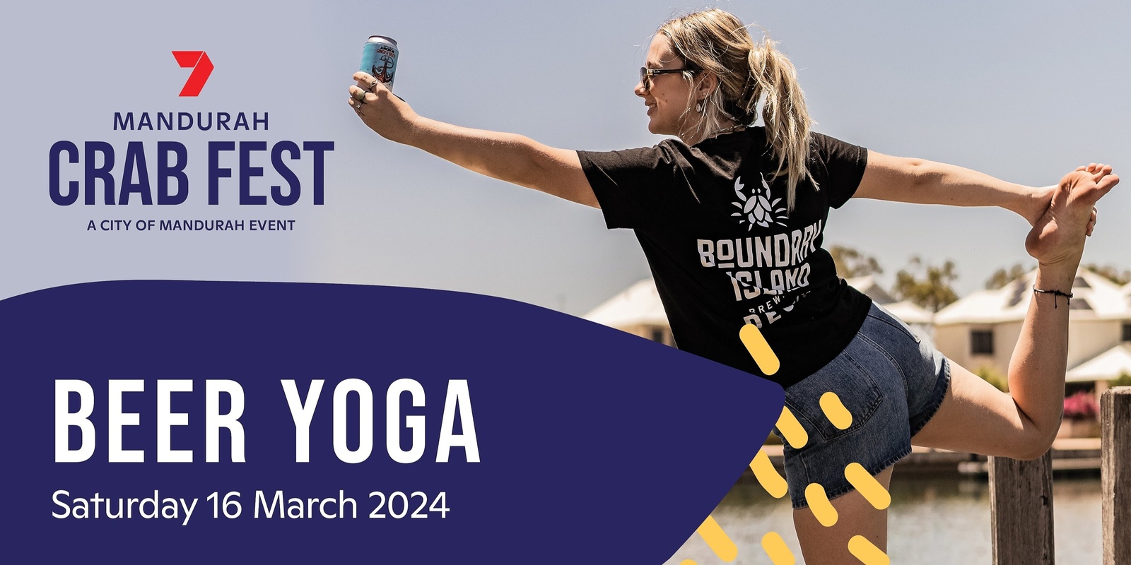 Banner image for Beer Yoga at Mandurah Crab Fest