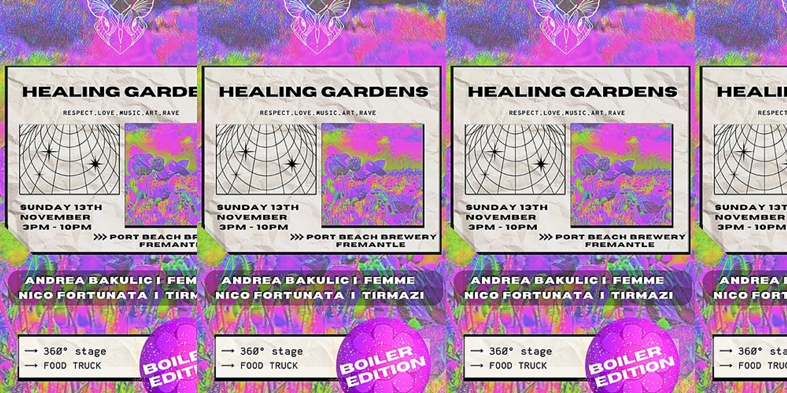 Banner image for HEALING GARDENS X BOILER EDITION AT PORT BEACH BREWERY