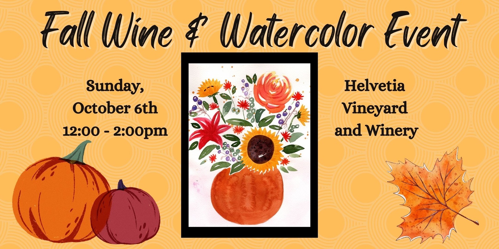 Banner image for Fall Wine & Watercolor at Helvetia