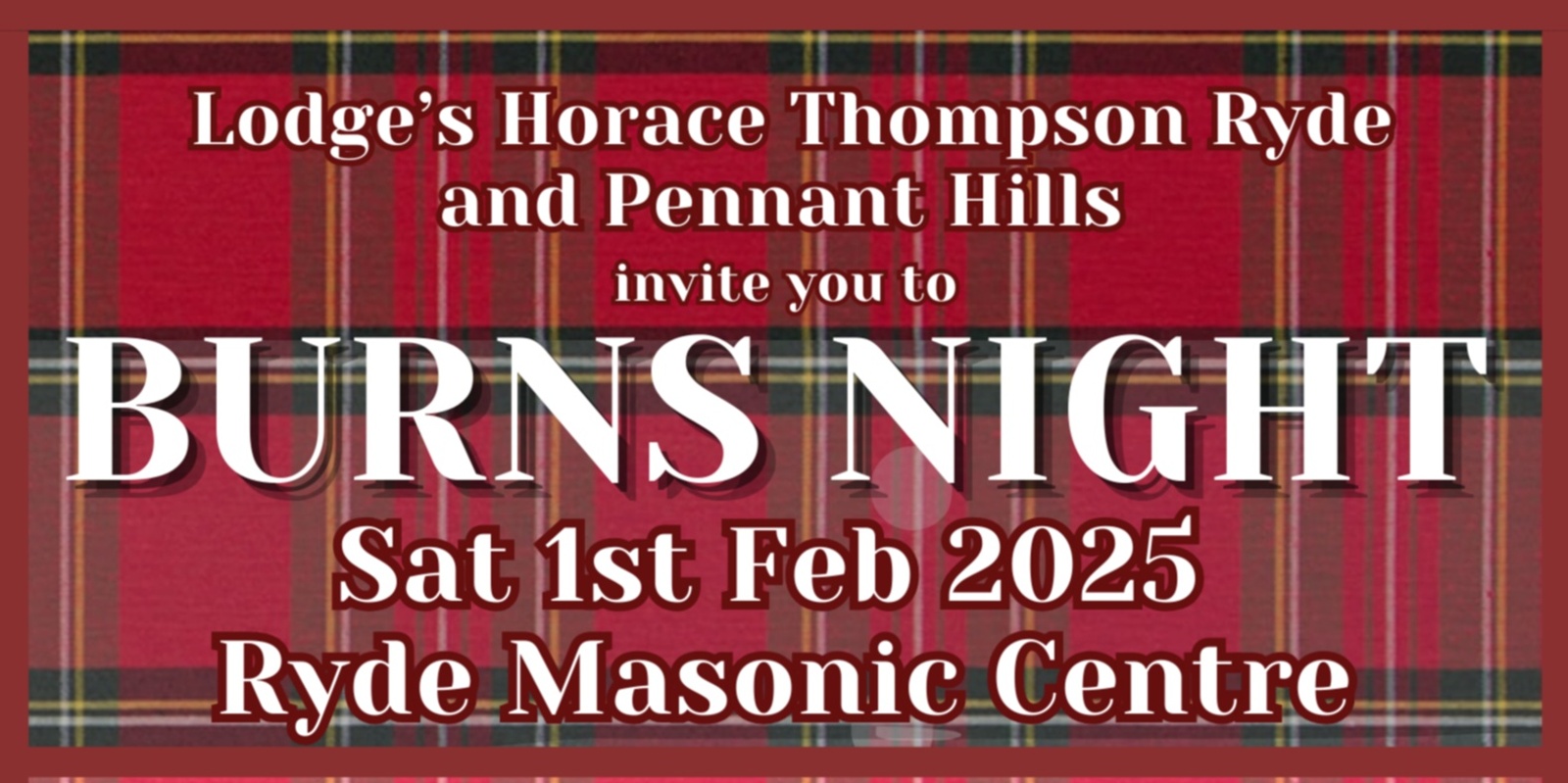 Banner image for Burns Night 2025