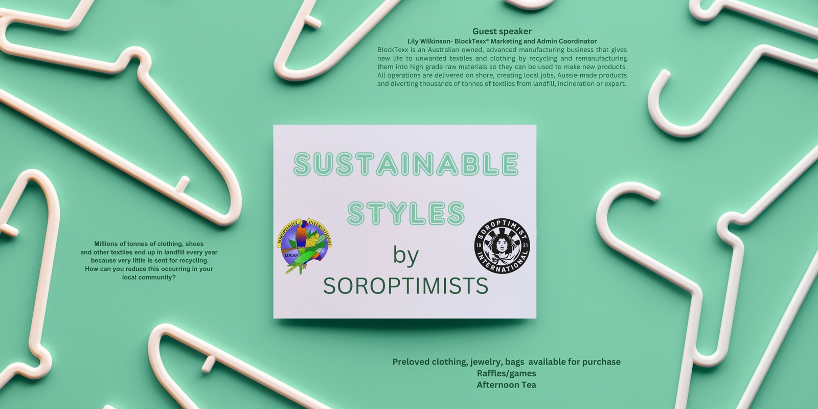Banner image for Sustainable Styles By Soroptimists