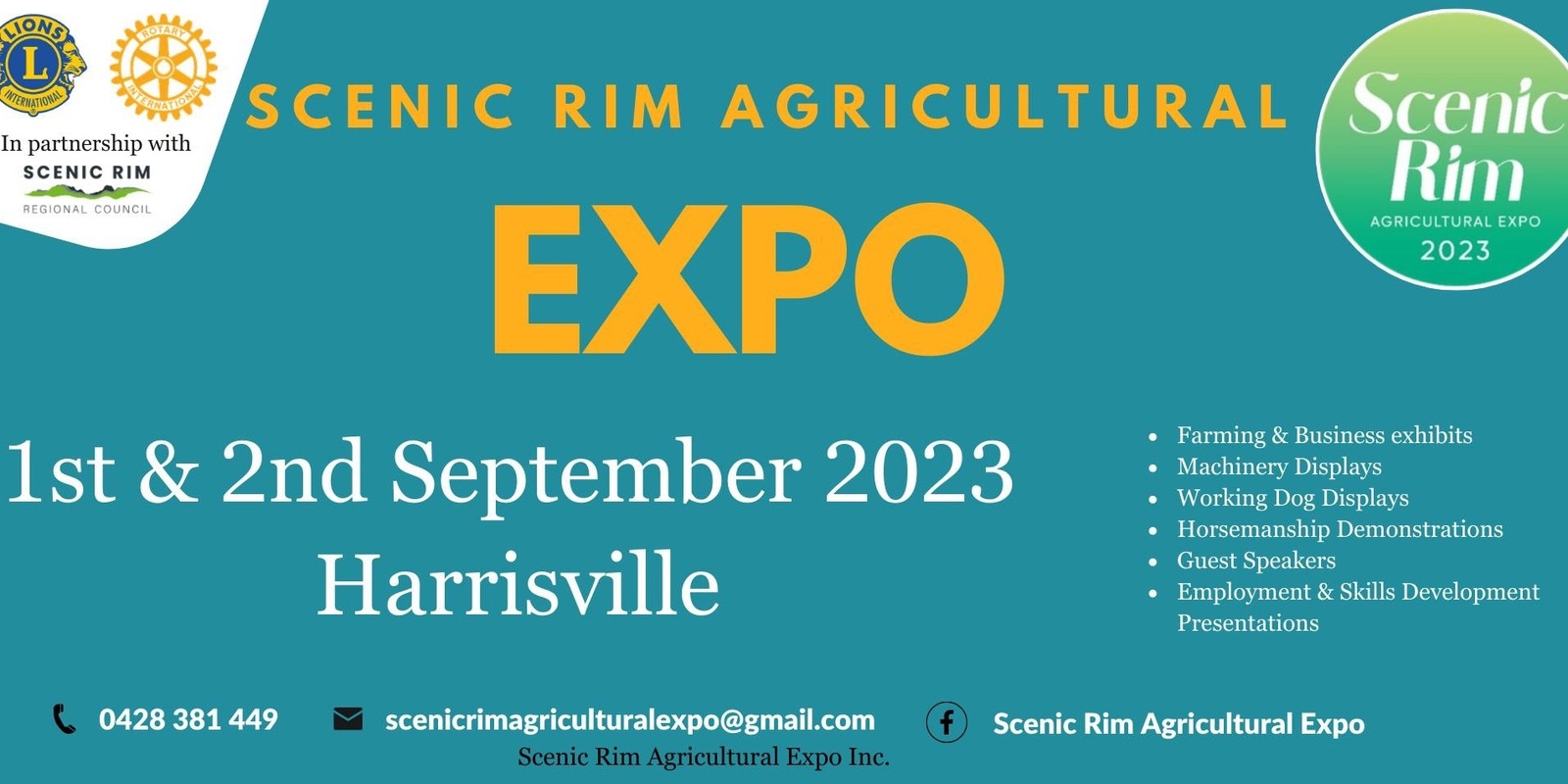 Banner image for Scenic Rim Agricultural Expo 2023 