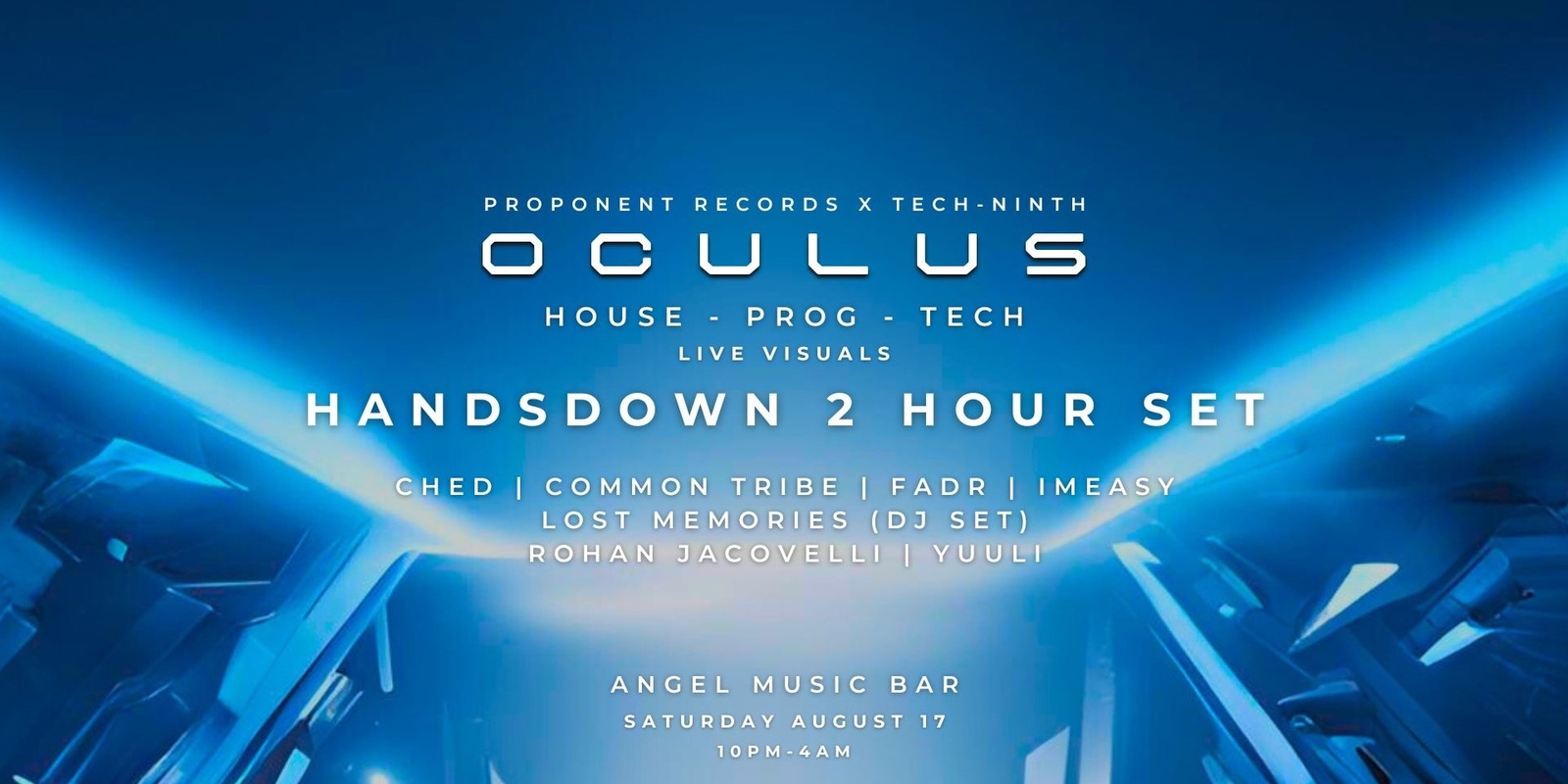 Banner image for OCULUS: tech-ninth x Proponent Records