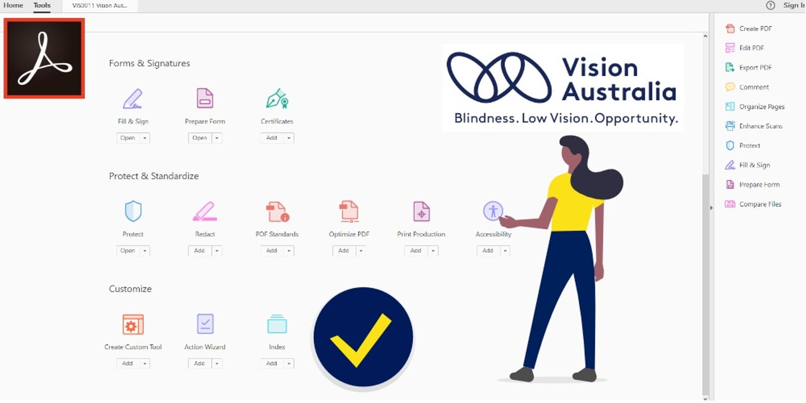 Banner image for Advanced Creating Accessible Documents: Adobe PDF (Virtual) - August: Vision Australia