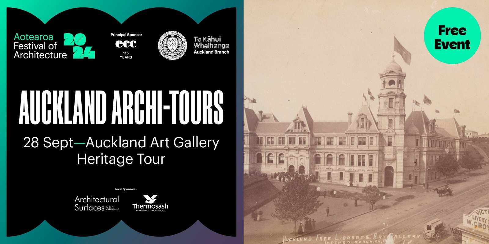 Banner image for Auckland Archi-tours - Auckland Art Gallery Heritage Tour