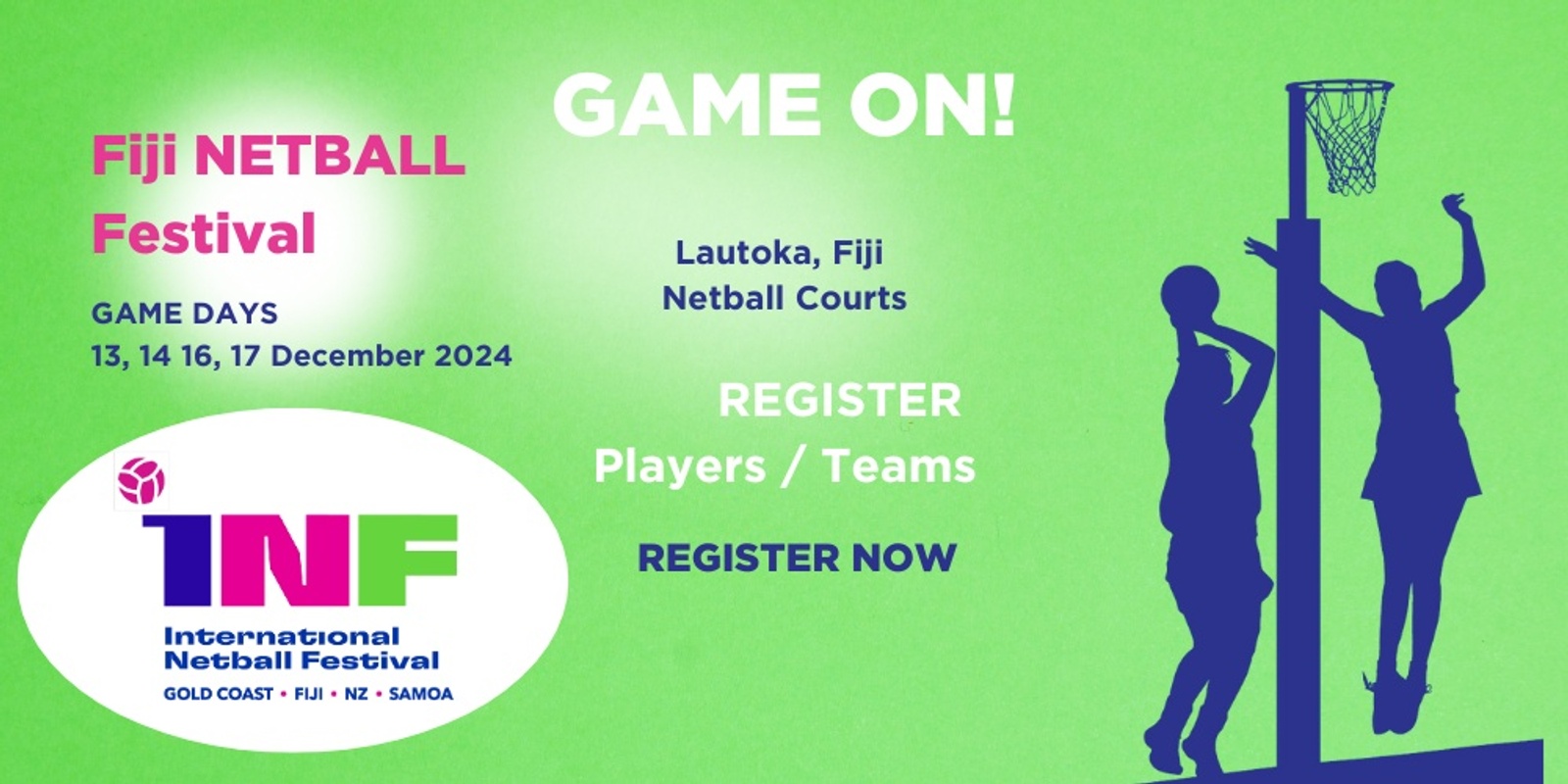 Banner image for International Netball Festival Fiji 2024