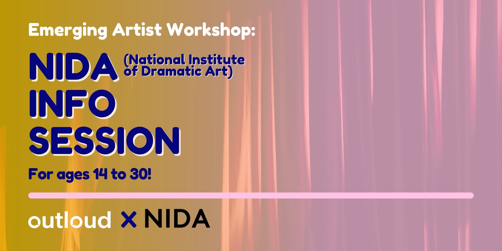 Banner image for Emerging Artist Workshops Series - NIDA Information Session