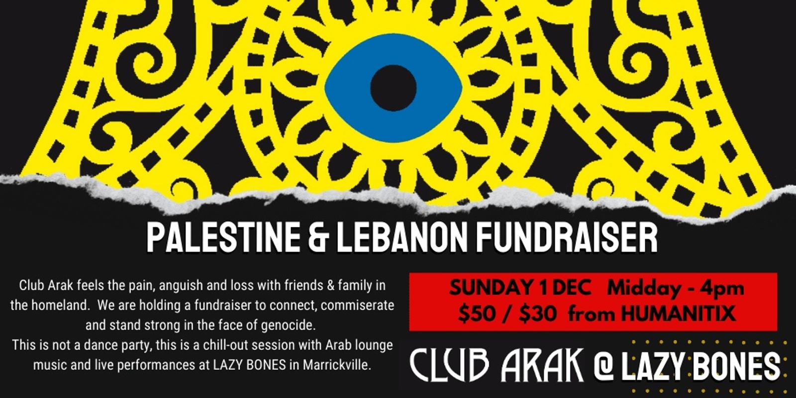 Banner image for Club Arak Fundraiser