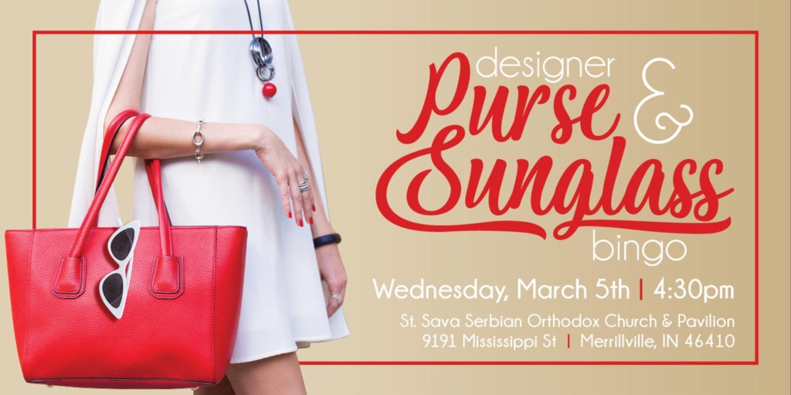 Banner image for 2025 Designer Purse & Sunglass Bingo Fundraiser