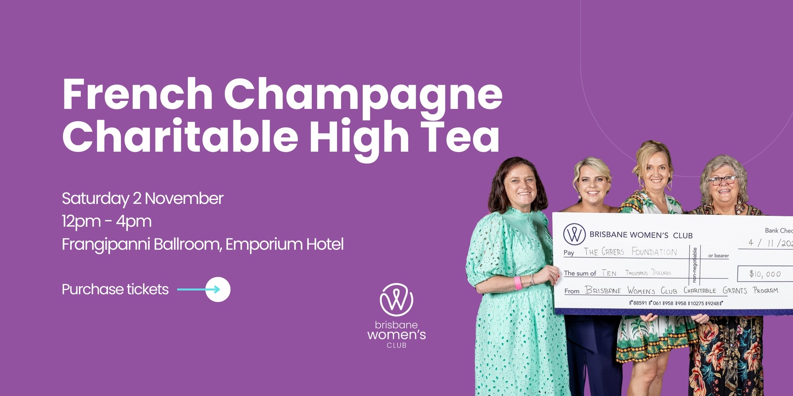 Banner image for BWC French Champagne Charitable High Tea 