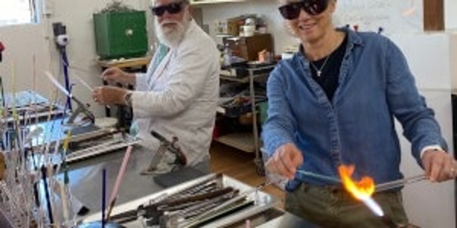 Banner image for Glass blowing, glass art and glass repairs Demonstration and Q & A with Mark Eliott