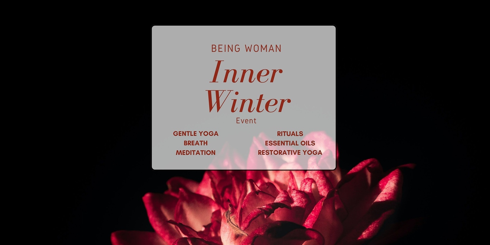 Banner image for Being Woman; Inner Winter yoga event