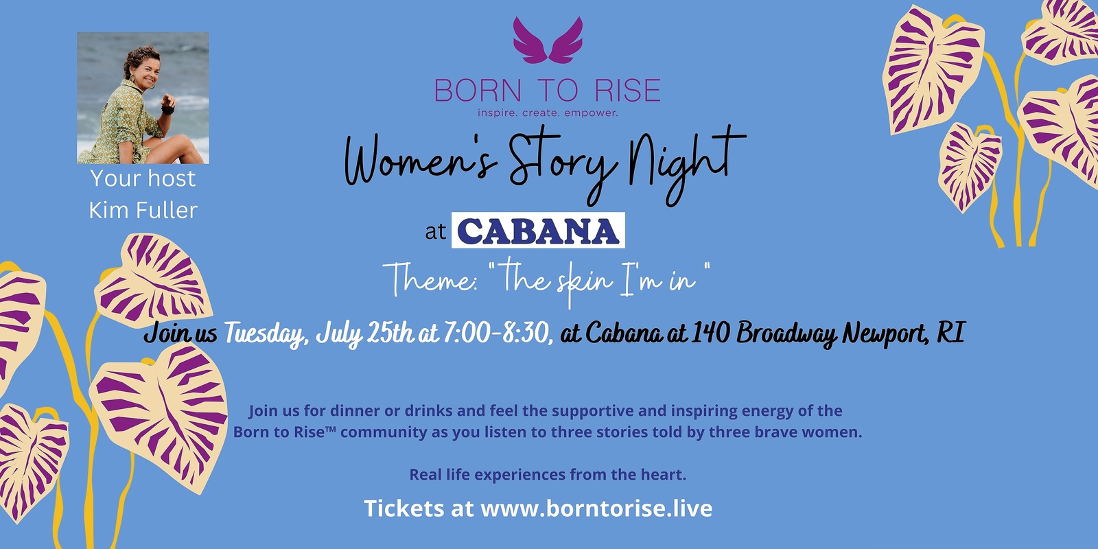 Banner image for Born to Rise™ Women's Story night