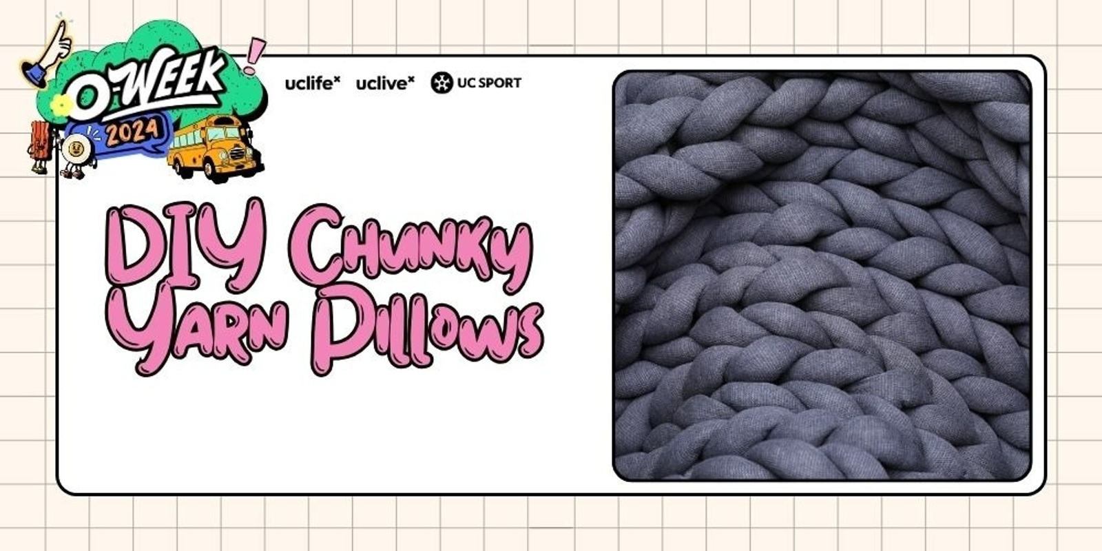 Banner image for DIY Chunky Yarn Pillow