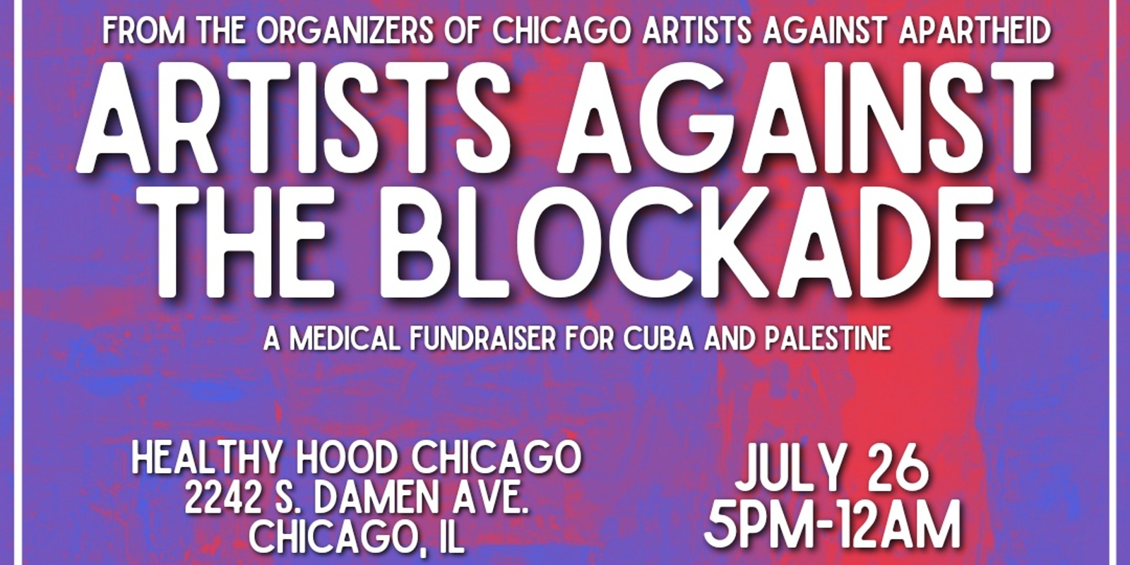 Banner image for Artists Against the Blockade