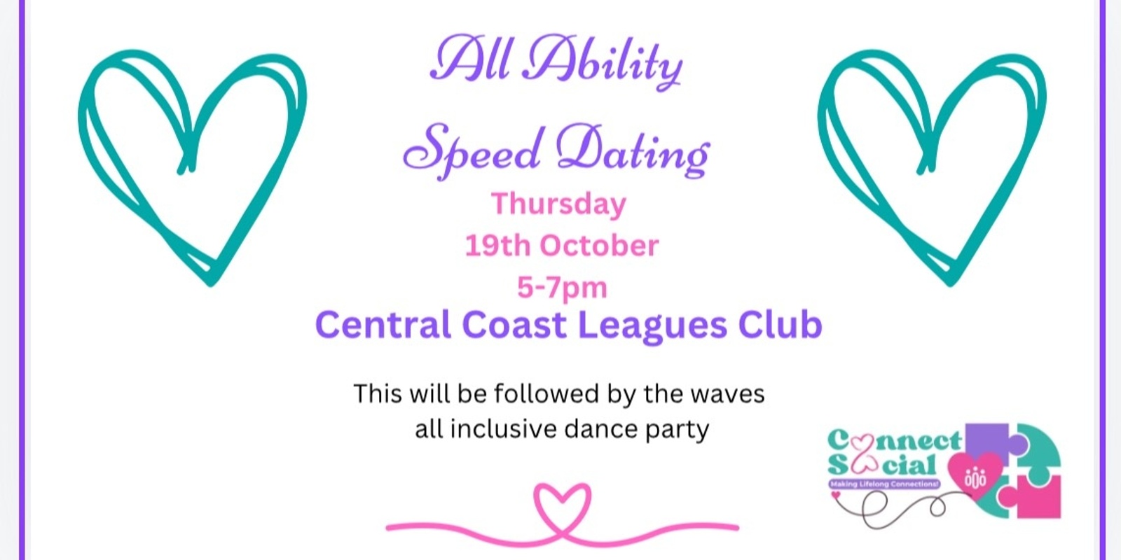 Banner image for All Ability Disability - Speed Dating 