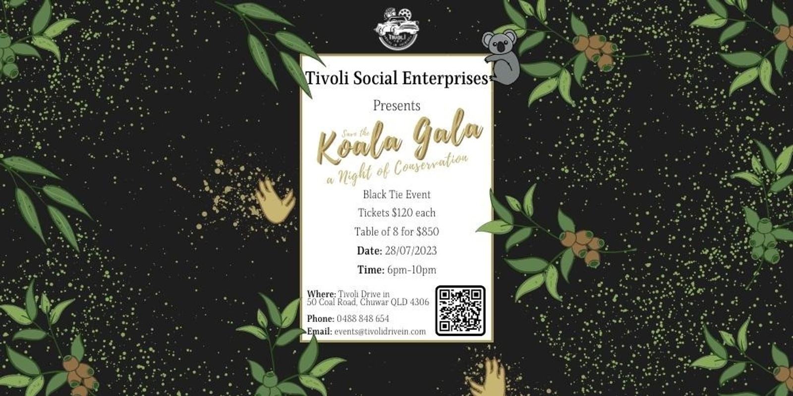Banner image for Tivoli Social Enterprises presents: Save the KOALA GALA