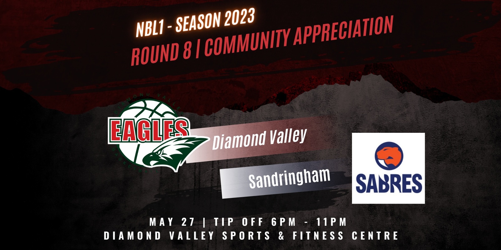 NBL1 Diamond Valley Eagles vs Sandringham Sabres | Humanitix