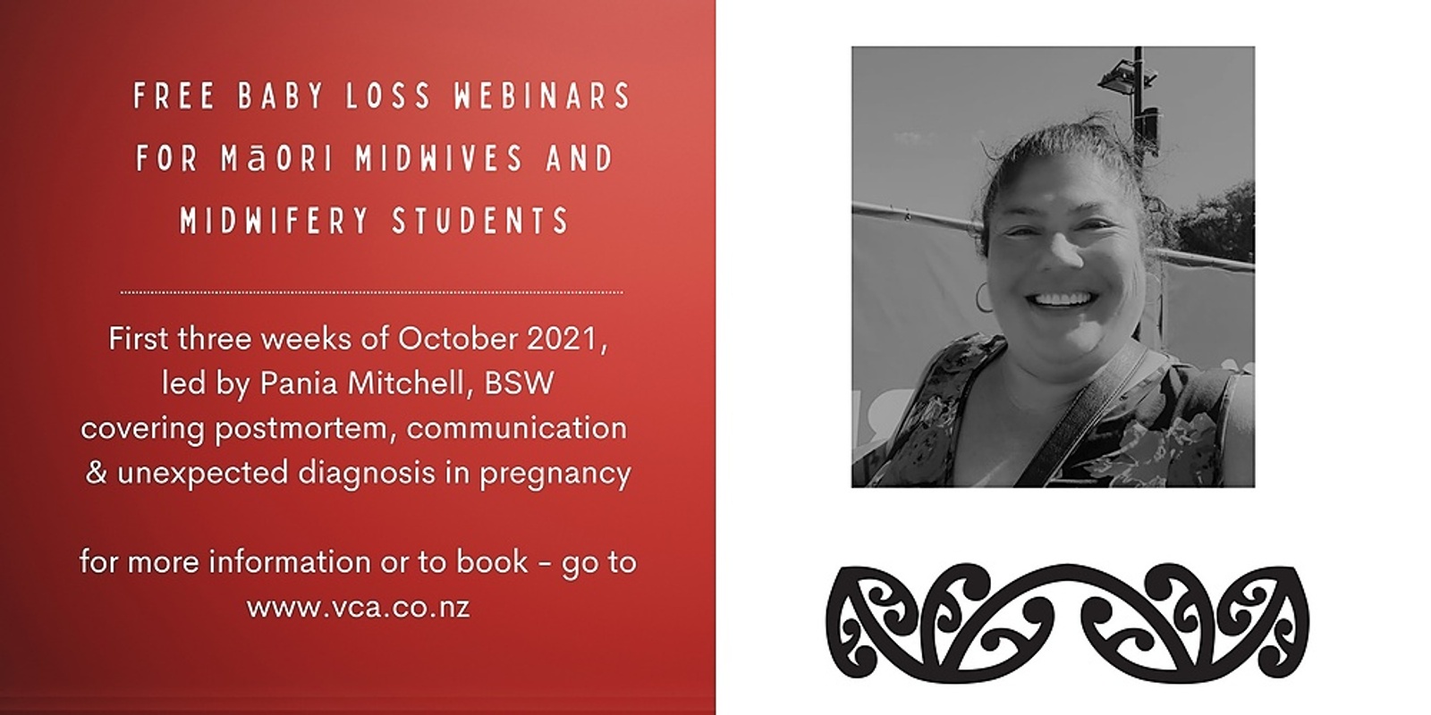 Banner image for Baby Loss Webinars for Māori Midwives and Students