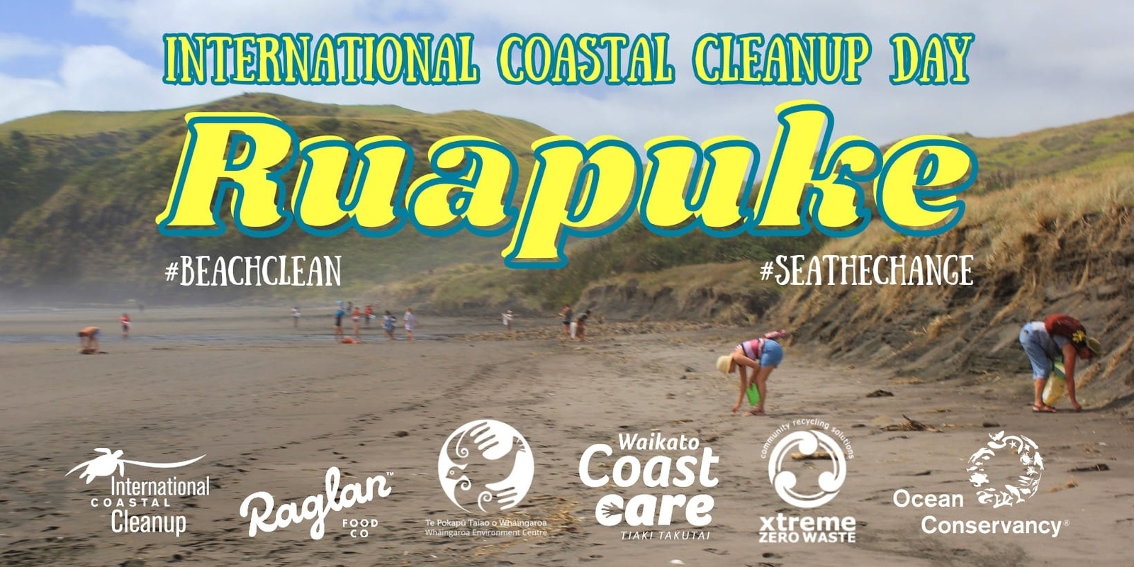 Banner image for International Coastal Cleanup Day 2024 at Ruapuke Beach