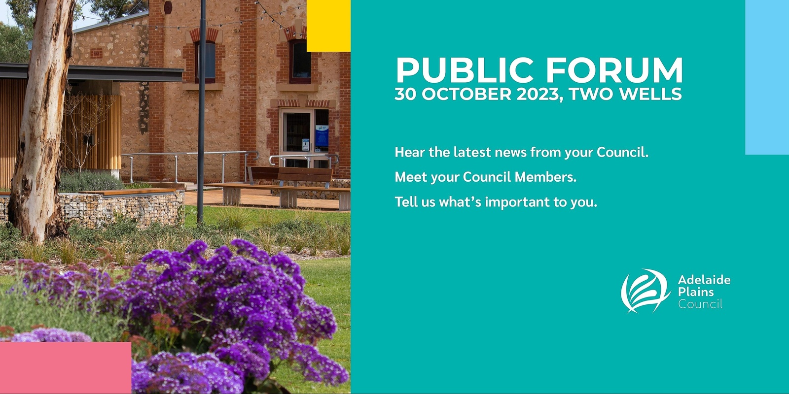 Banner image for Adelaide Plains Council Public Forum - Two Wells