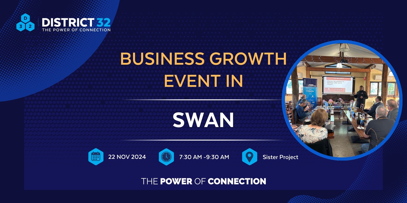 Banner image for District32 Business Networking Perth – Swan - Fri 22 Nov