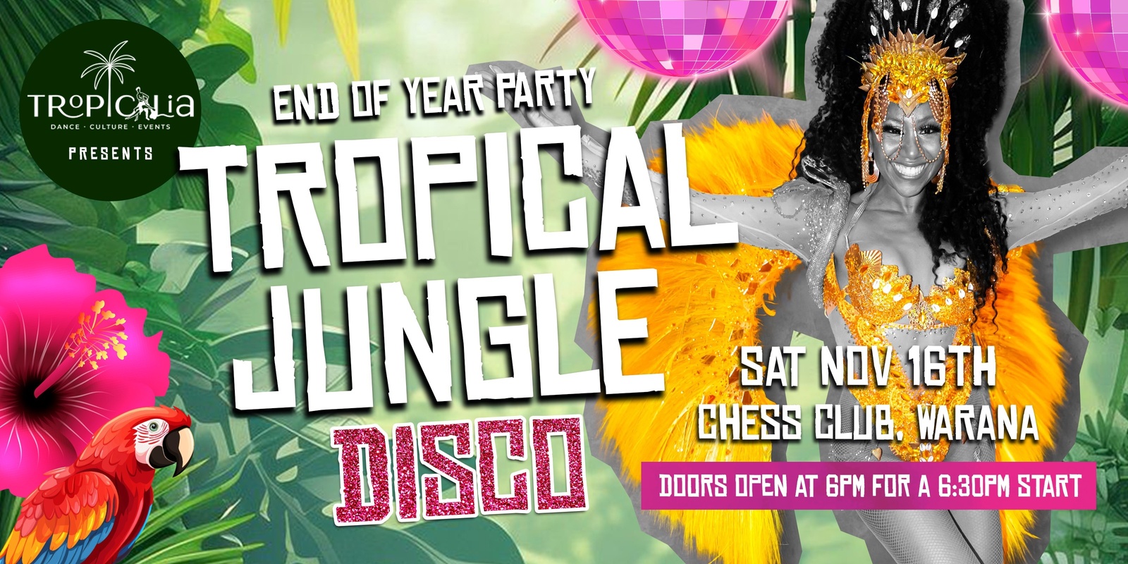 Banner image for TROPICAL JUNGLE DISCO - Tropicalia's End of year party