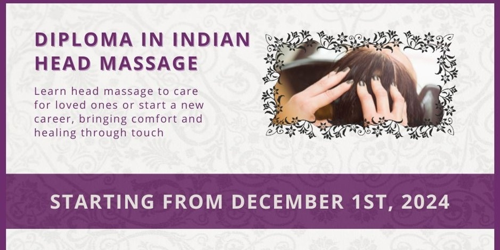 Banner image for Indian head massage diploma