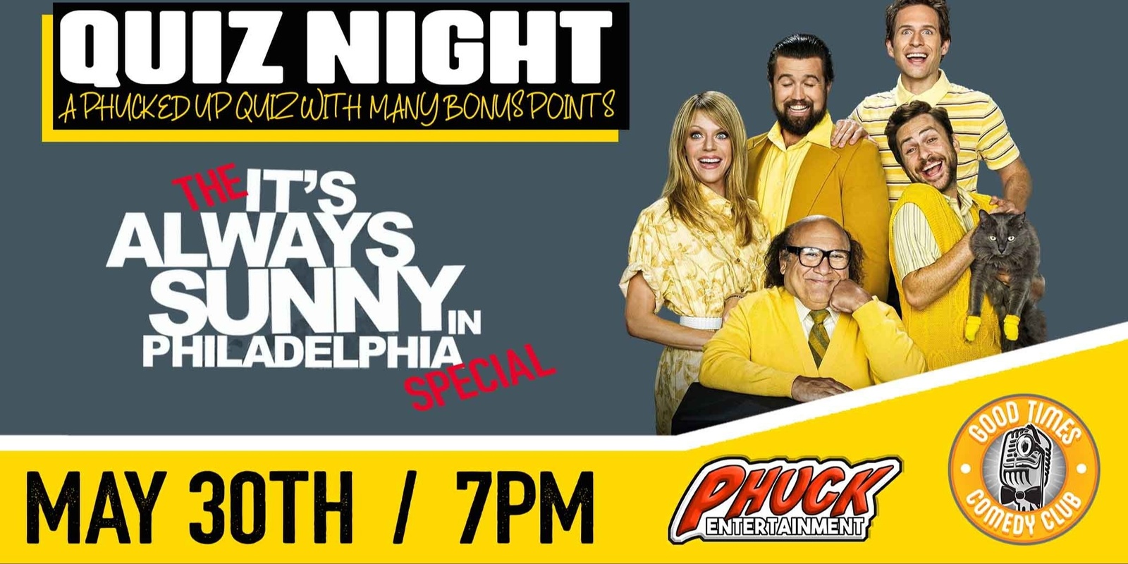 Banner image for PHUCK Trivia - It's Always Sunny Special