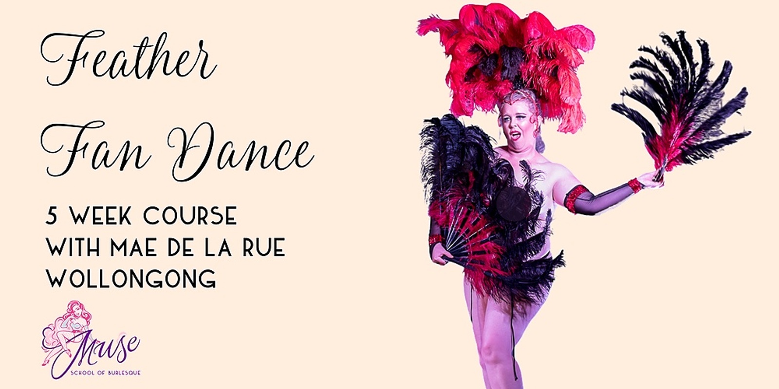 Banner image for Beginners Feather Fan Dance with Mae de la Rue
