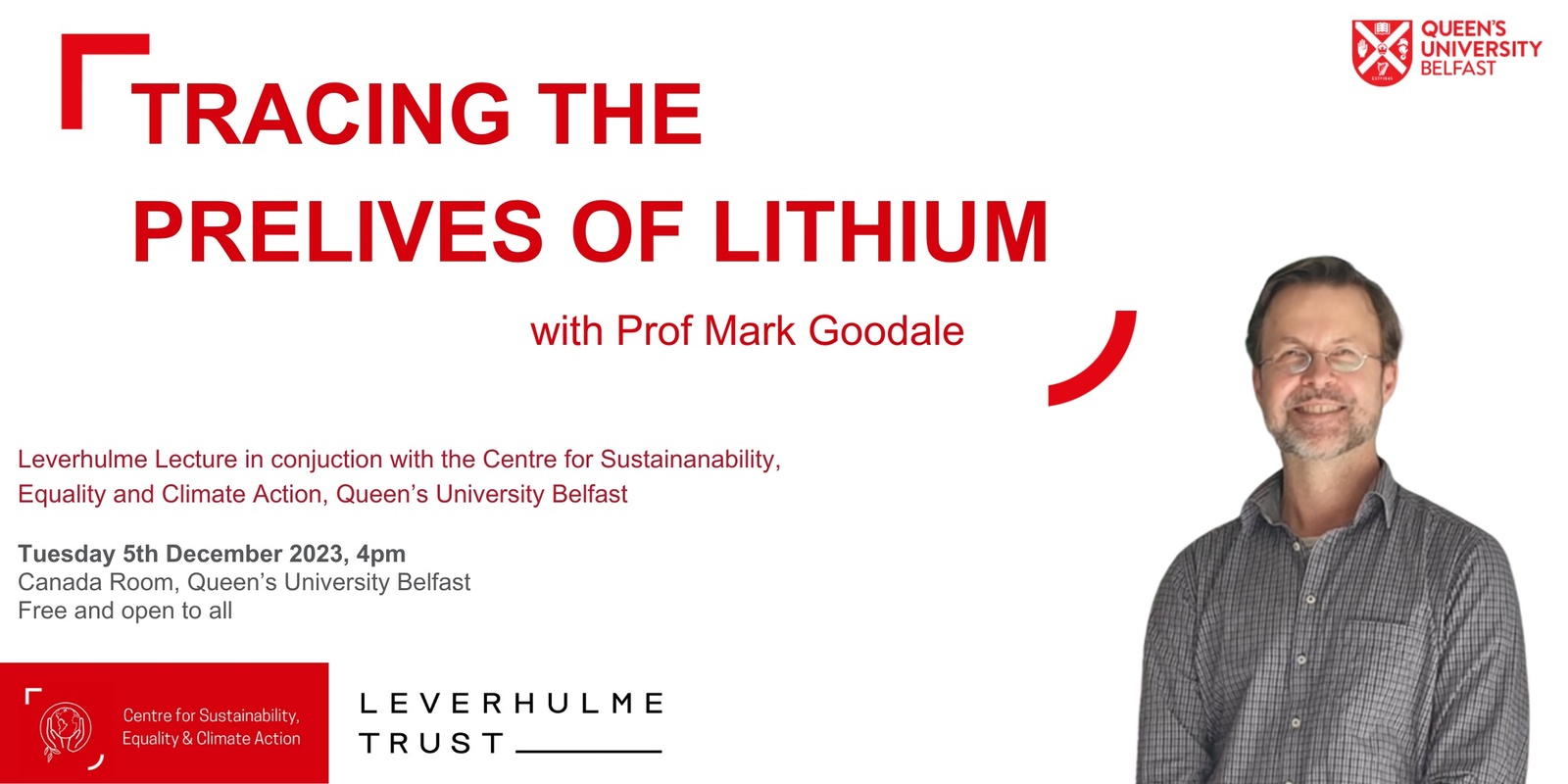 Banner image for 'Tracing the Prelives of Lithium' with Prof Mark Goodale