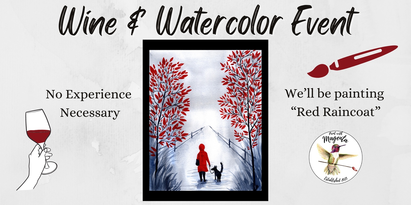 Banner image for Wine & Watercolor