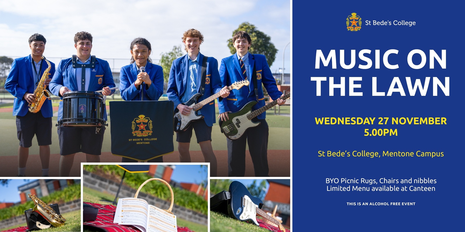 Banner image for Music on the Lawn Wednesday 27 November