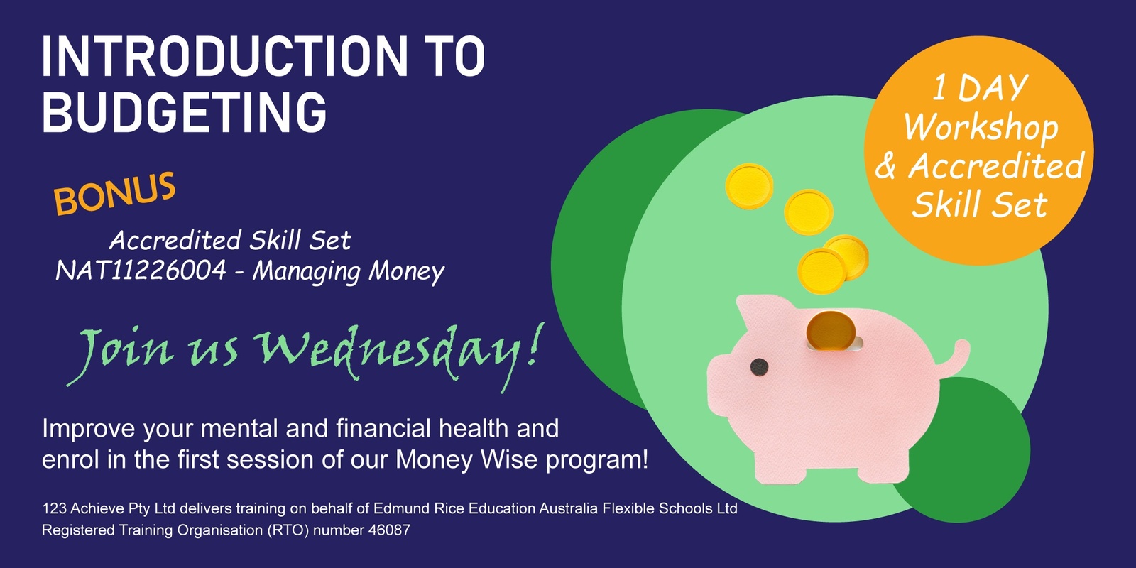 Banner image for Money Wise | Introduction to Budgeting + Accredited Unit