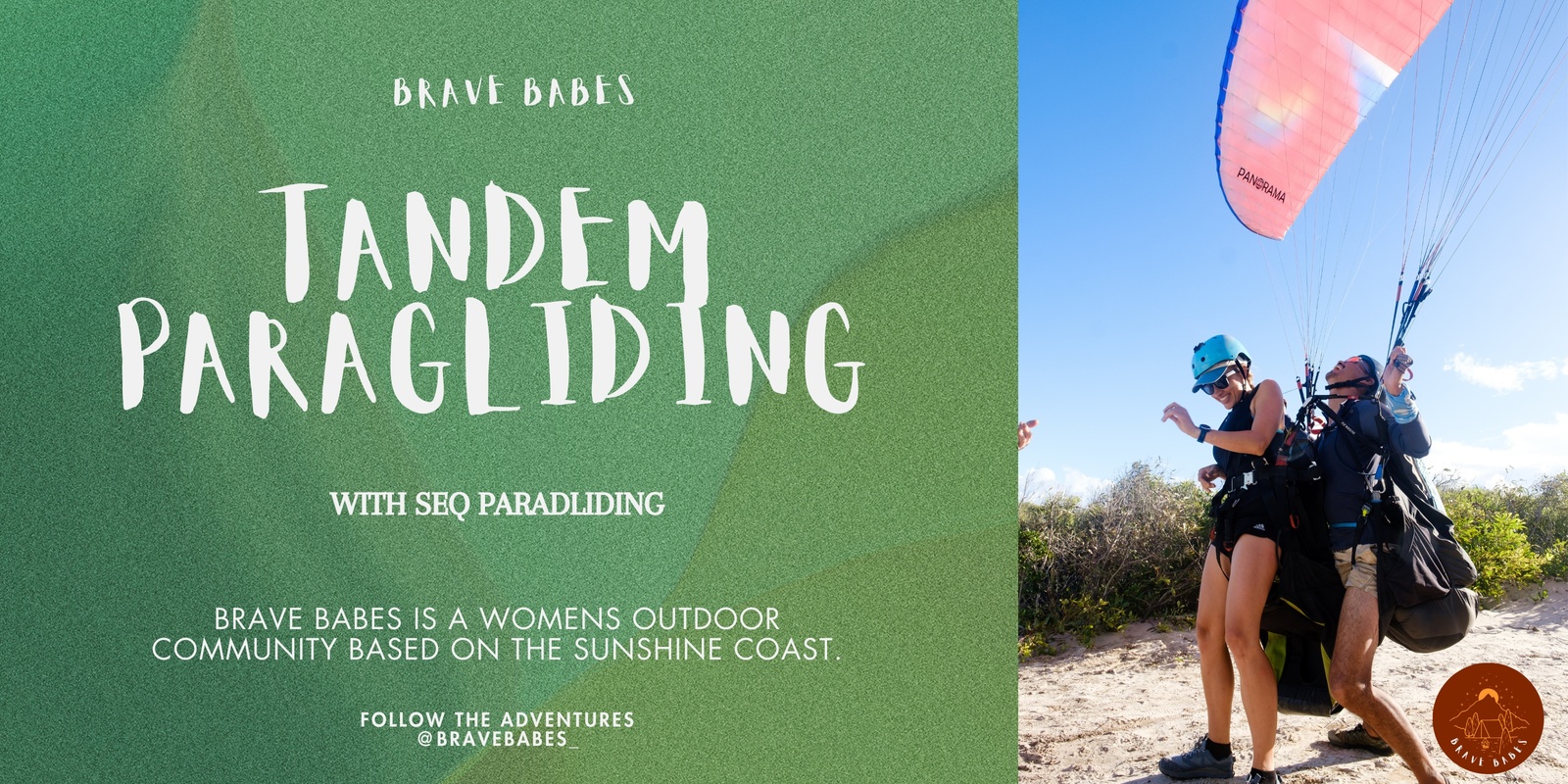 Banner image for Tandem Paragliding w/ Brave Babes