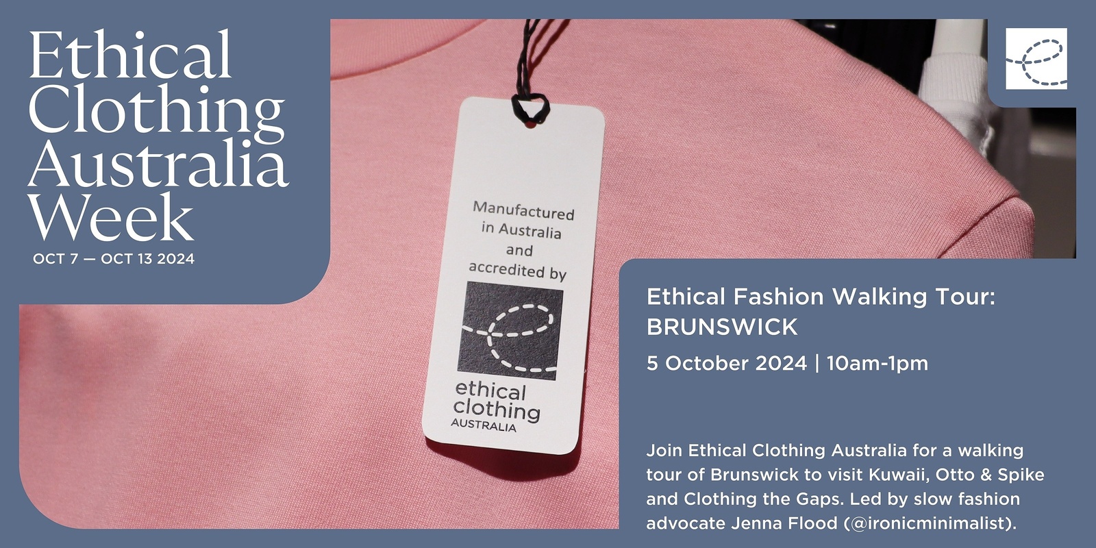 Banner image for Ethical Clothing Australia Week 2024 x Brunswick Ethical Fashion Walking Tour