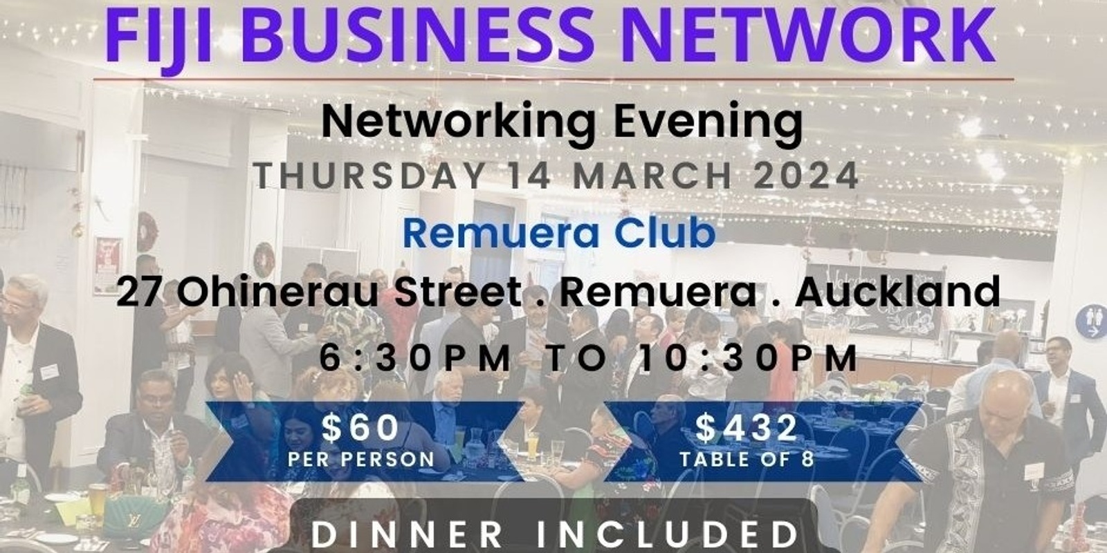 Banner image for Fiji Business Network - Networking Evening 2024