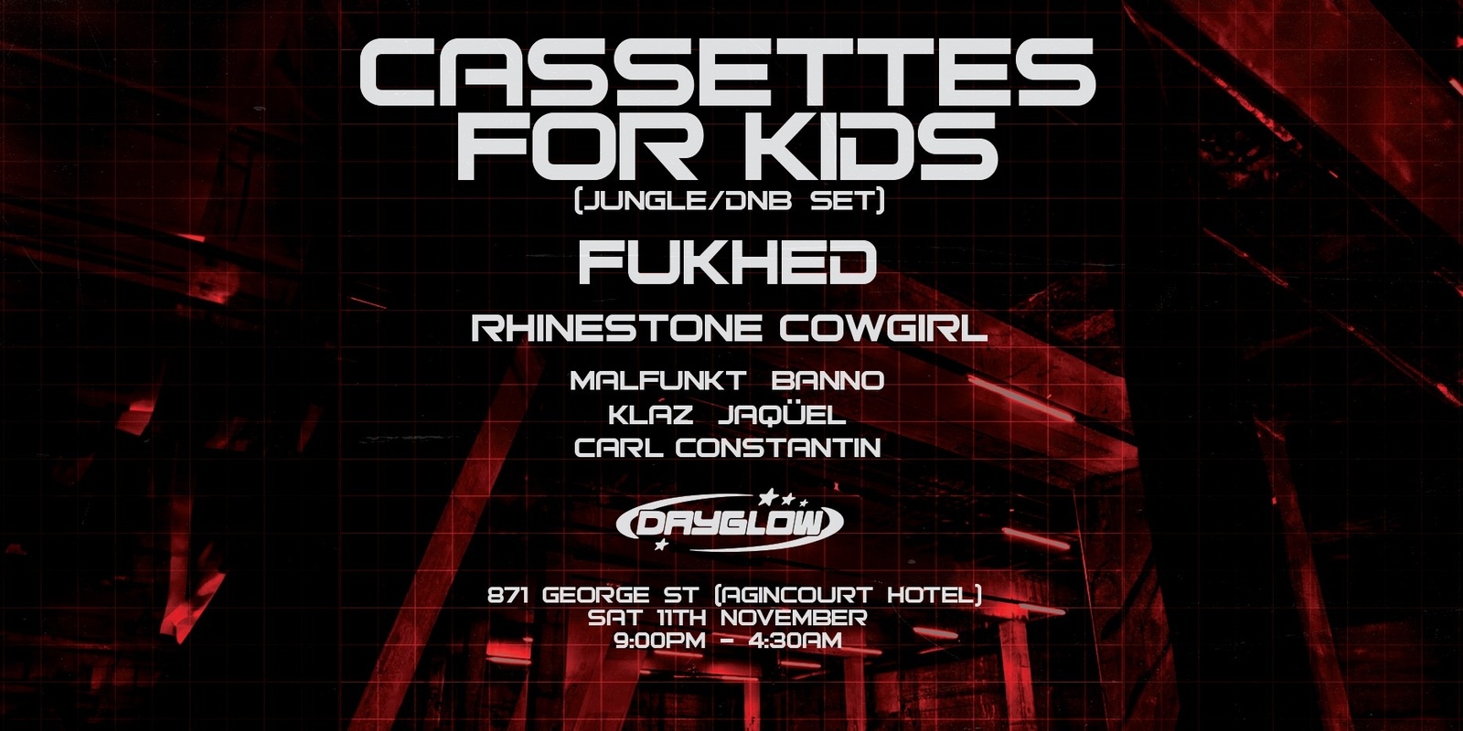 Banner image for Dayglow Presents: Cassettes for Kids (Naarm) and Fukhed